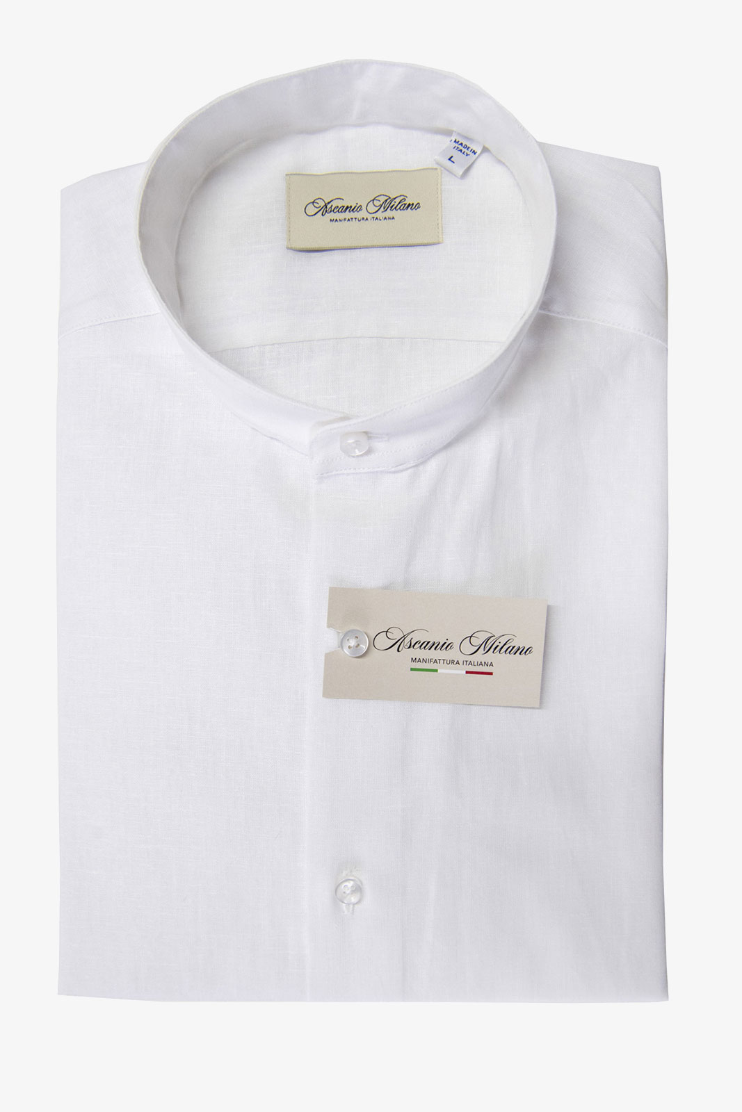 camicia bianca di lino